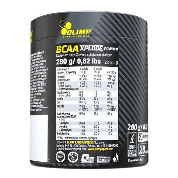 BCAA XPLODE POWDER 280G - Image 2